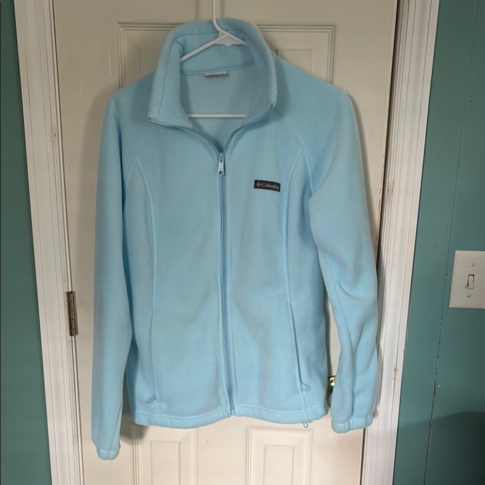 Columbia Blue Ski Jacket Plush Full Zip